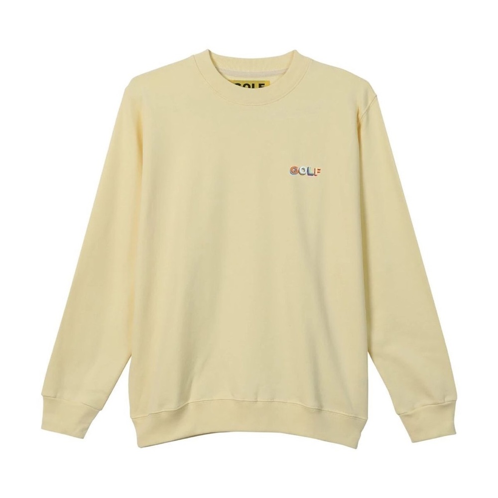 Golf 3D Mini Logo Crewneck (Cream/Yellow)